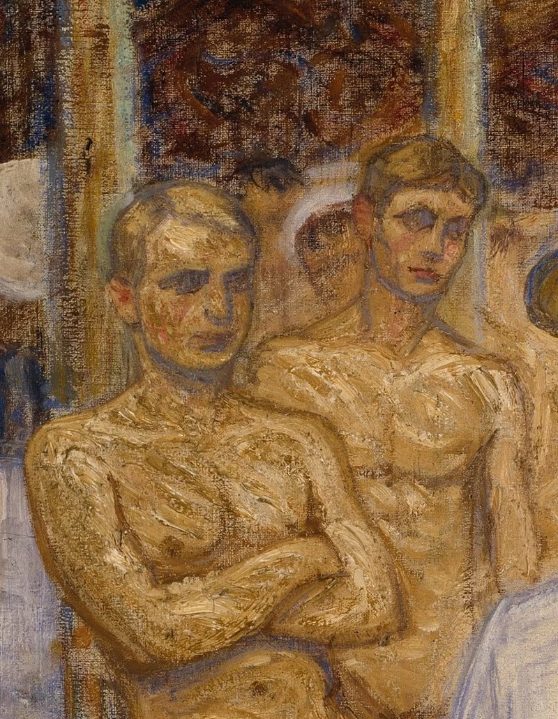 Eugène Jansson - Autoritratto, dettaglio